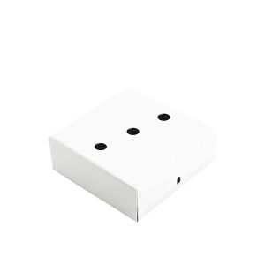 Rosone quadrato in metallo 3 fori per pendel