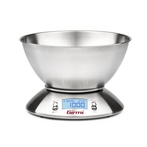 GIRMI Bilancia elettronica da cucina PS85 1gr/5kg ciotola INOX