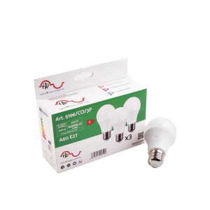 Confezione 3 pezzi: Lampada a LED tipo bulbo – E27