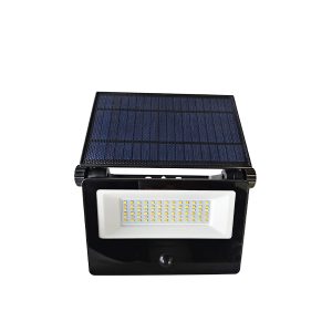 Faretto solare esterno con pannello orientabile e sensore di movimento