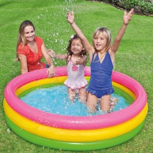 INTEX piscina tonda 3 anelli 1,47 x 33 cm.