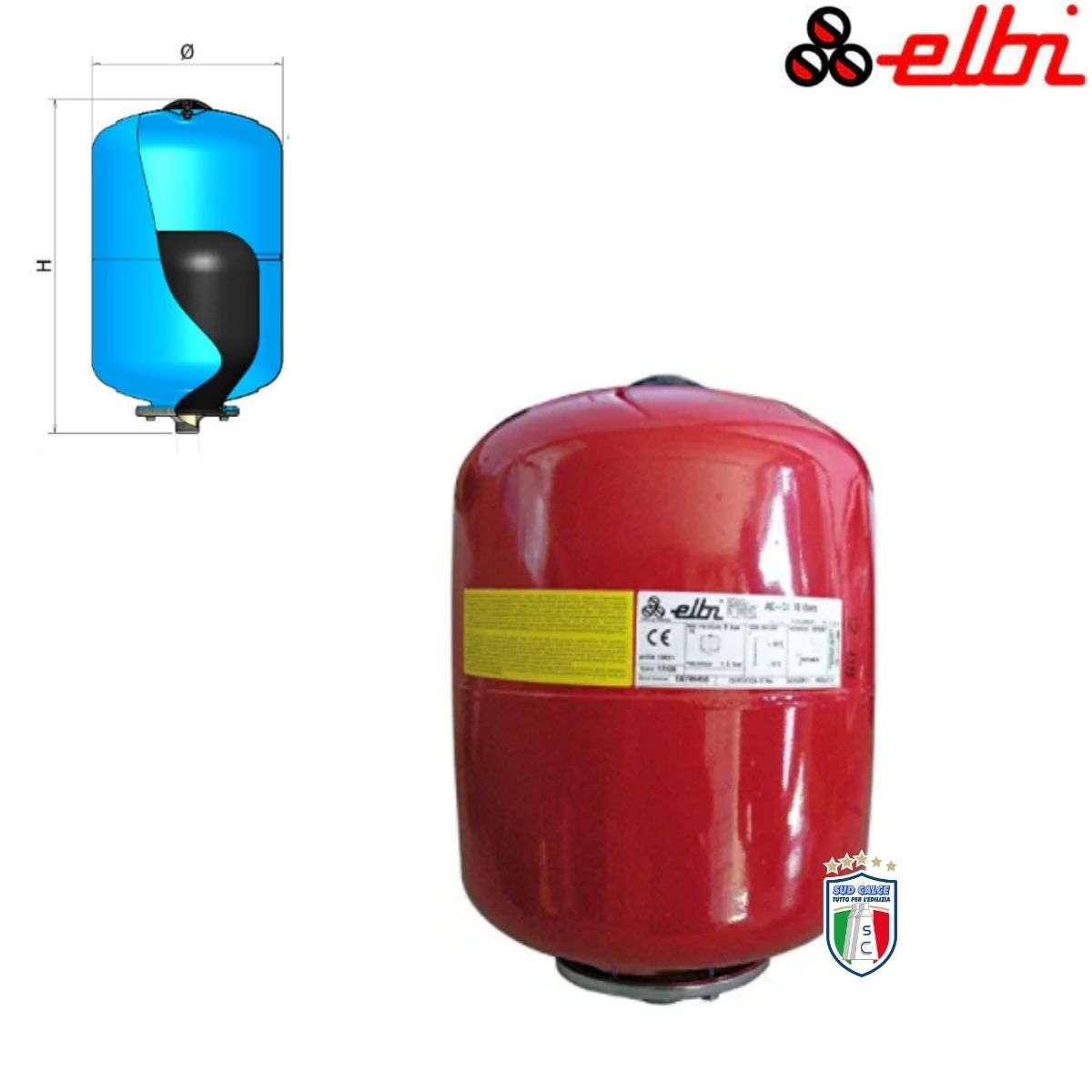 ELBI Vaso espansione AC25-Serbatoio per autoclave a membrana intercambiabile