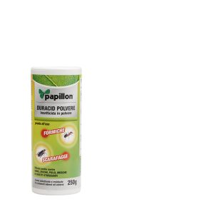 PAPILLON Duracid polvere , insetticida in polvere pronto all’uso 250 gr.