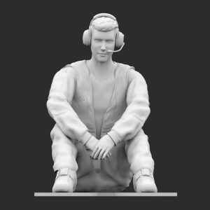 Operatore di terra seduto STL