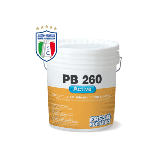 Idropittura Antimuffa traspirante PB 260 ACTIVE bianca 14 lt per interni-Fassa Bortolo