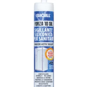 Silicone sigillante per sanitari bianco Forza 10 Sil, altissima qualità universale – Sigill