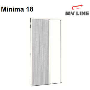 Zanzariera MV Line Minima 18 Laterale Plissettata