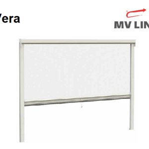 Zanzariera Verticale Vera MV Line Rete Avvolgibile Molla Bottoncino