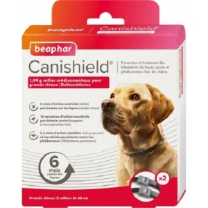 Canishield – 2 Collari Antiparassitario 65 cm cani grande taglia