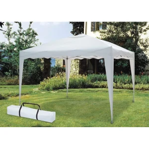 Gazebo alluminio-acciaio , richiudibile ad ombrello , colore copertura beige   misure: 3×3   h 2,60