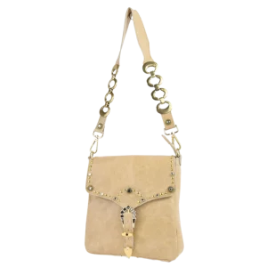 Borsa Champagne con strass