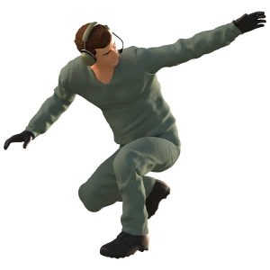 Specialista operatore di terra in resina