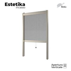 Zanzariera Bettio Estetika Incasso Motorizzata verticale a molla CLIC-CLAK