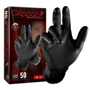 Guanti monouso in Nitrile Grip GRIPPAZ Black