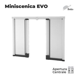 Zanzariera Bettio Miniscenica Evo 2 battenti scorrimento laterale senza barriere
