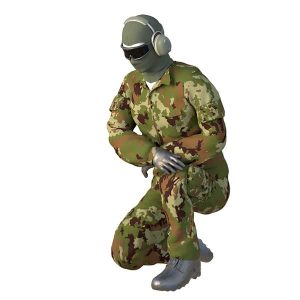 Operatore di Terra inchinato A in resina scala 1:72 48 32