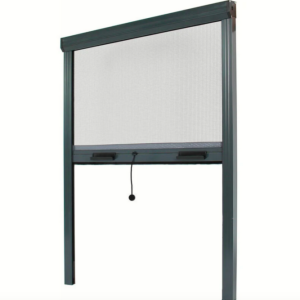 ZANZARIERA A RULLO AVVOLGIBILE FINESTRA 180×170 RIDUCIBILE ALLUMINIO GRIGIO 3406