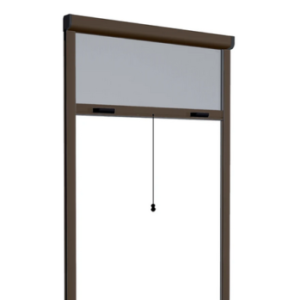 ZANZARIERA RULLO AVVOLGIBILE MARRONE FINESTRE FRIZIONE 140X170 RIDUCIBILE