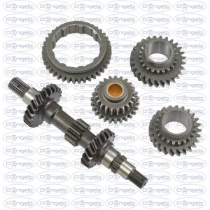 Kit 3°/4° corta sincronizzato 1 z 12 e retro (5 pezzi)