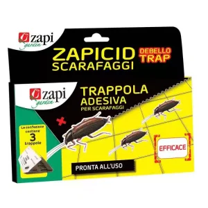Zapi garden 3 trappole adesive per scarafaggi , pronte all’uso
